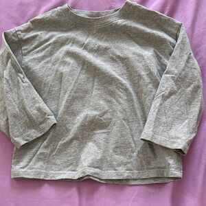 H&M Classic Gray Long Sleeve Tee for Kids